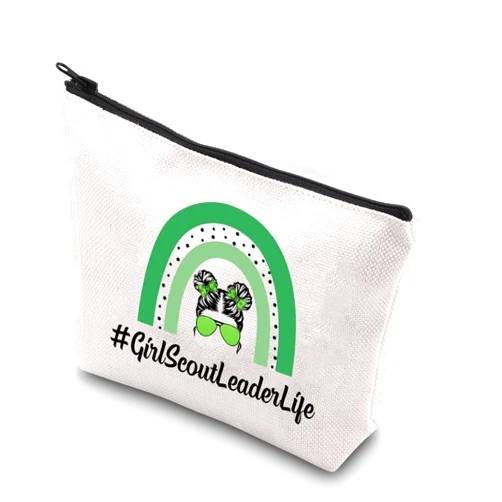 TSOTMO Scout Leader Gift Girl Scout Leader Life Zipper Pouch Makeup Bag Scout Master Gift (ScoutLeaderLife)