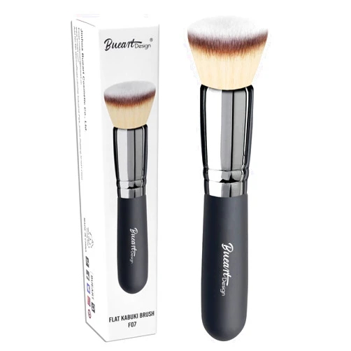 Bueart Design Flat Top Buffing Foundation makeup Brush ULTRA SOFT DENSE Kabuki Make up Brush for Liquid, Cream, Mineral Powder Blending, Flawless Face Brush makeup Brushes