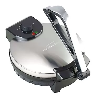 Brentwood TS-129 Stainless Steel Non-Stick Electric Tortilla Maker, 12-Inch