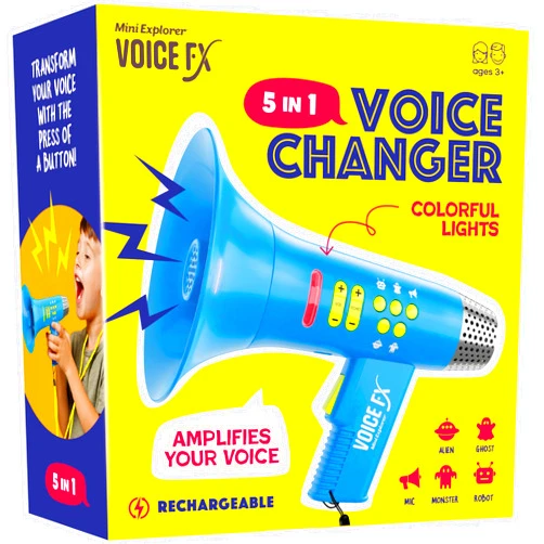 Mini Explorer Voice Changer for Kids - Voice Changing Device for Boys & Girls Ages 3-8+ Olds - Easter, Birthday Gifts for 3, 4, 5, 7, 8 Year Old Boy - Cool Outdoor Toys Gift Ideas for Kid, Toddler
