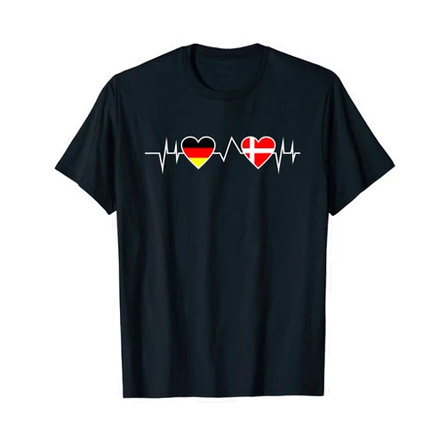 Dänisch Däne Dänemark Geschenkidee Danish German Heruschlag Germany Denmark T-Shirt