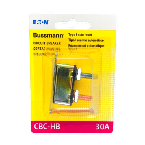 Bussmann (BP/CBC-30HB-RP) 30 Amp Type-I Stud Mount Circuit Breaker with Lengthwise Bracket