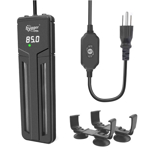 hygger Aquarium Heater,500W/800W/1200W Submersible Fish Tank Water Heater Double Quartz Explosion-Proof with for Freshwater Saltwater Tank