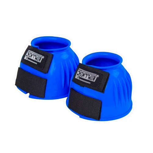 Roma Double Tape PVC Ribbed Bell Boots, Royal Blue, Pony