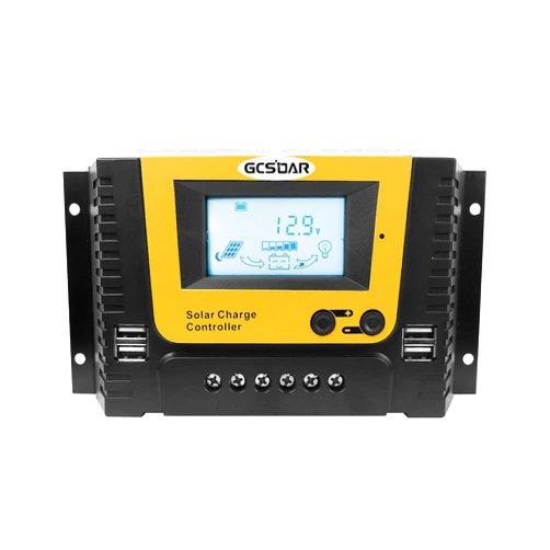 GCSOAR Solar Charge Controller 40A,12V 24V 36V 48V Auto Max PV 100V Backlit Display Quattro USB PWM Solar Panels Off-Gird Intelligent Regulator for LFP, AGM, SLD, FLA BAT (40A)