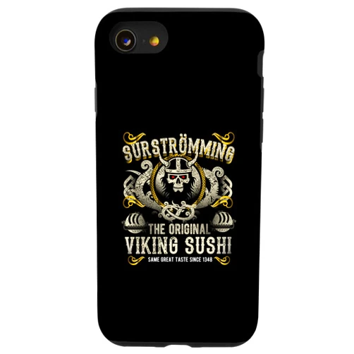 Surströmming Designs by Spassprediger iPhone SE (2020) / 7 / 8 Surströmming Viking Sushi for Fans of Sweden & Surströmming Case