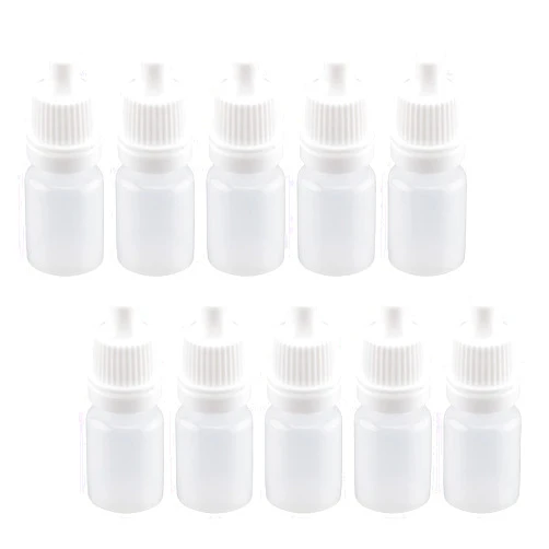 Othmro 0.2oz Eye Dropper Bottle,Pe Lab Dropper Bottles 50pcs, 5ml Squeezable Eye Liquid Dropper Bottles,Thin Mouth Via Of Liquid Sample Seal Storage Bottle With Childproof White Cap