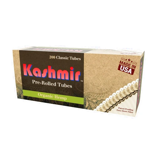 Kashmir Organic Amazing Taste Classic Tubes, Natural, Convenient to Use, Portable Tube - One (1) 200ct Carton