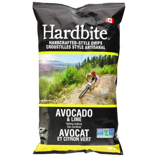 HARDBITE Chips Potato Avocado Lime, 150 GR