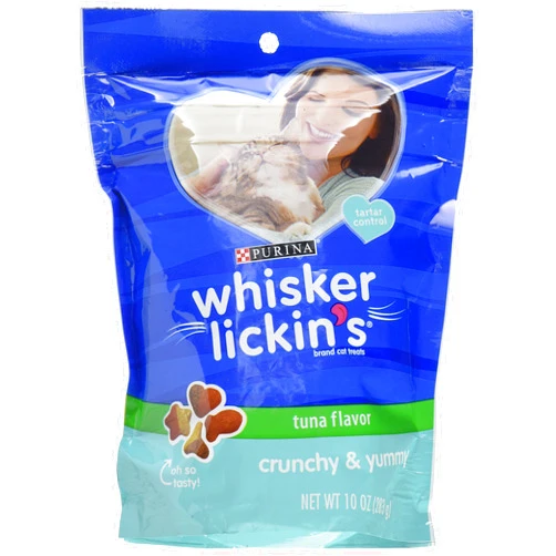 Whisker Lickin's Crunchy & Yummy Tuna Flavor Cat Treats, 10 OZ