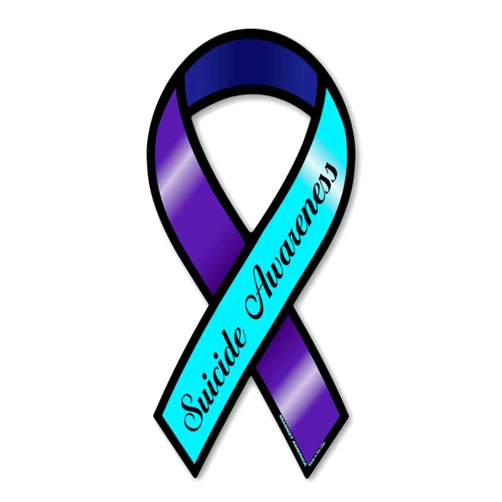 Magnet America Suicide Awareness Large Ribbon Magnet is 8