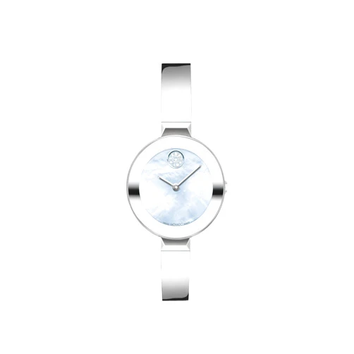 Movado Bold Bangles Women's Watch - Swiss Quartz Movement, Stainless Steel Bangle, Adjustable - 3 ATM Water Resistance - Luxury Fashion Timepiece for Her - 28mm