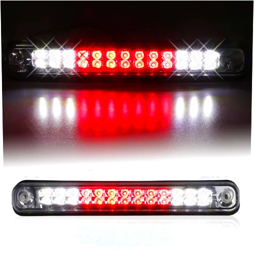 Bomusou Fit for Silverado (94-98), for Blazer (92-93), for Chevy/GMC C/K 1500 2500 3500 (1988-2000) High Mount LED 3rd Brake Light (Chrome Housing Clear Lens)