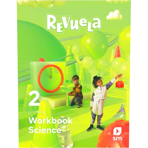 BK Publishing,,Daniel Alonso Rivero,Archivo SM,,Alberto García Ayerbe,Alya Mark,Benoit Knox,Blanca Martí de la Ahumada,Diego Armando Cáceres Espinosa,Félix Moreno Arrastio,Gema García Ingelmo,Giselle Vitali,Jesús Delgado,Luján Fernández Méndez,Marcelo Pérez de Muti,Marta Chicote Juiz,Mercedes Rodrigo Miranda,Nuria Hernández Pintor,Shutterstock Workbook .Science. 2 Primary. Revuela