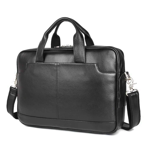 Augus Leather Laptop Briefcase for Men,Waterproof Travel Messenger Duffle Bags 15.6 Inch Laptop Bag