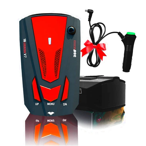 WATUTU New Laser/Radar-Detectors Driving Aids for Cars - Long Range Detection, Mute Memory, Led Display, City/Highway Mode Detectors, Ideal Gifts for Cars (Red)