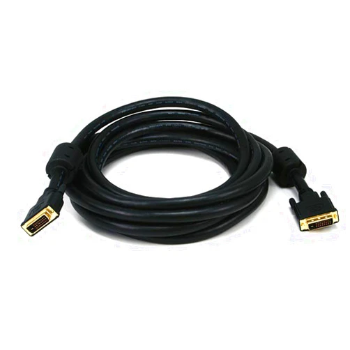 Monoprice 15FT 24AWG CL2 Dual Link DVI-D Cable - Black