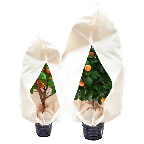 MIALEXO Plants Cover Frost Freeze Protection with Drawstring Zipper, Blankets Reusable Jacket for Winter Tree Shrub Outdoor Garden 2pcs, 47
