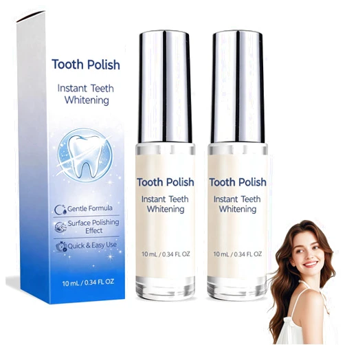Generic 2PCS Tooth Polish, Instant Tooth Paint, Gentle & Safe Formula, Simple & Portable White Paint, Enhance Tooth Surface Appearance, Freshens Breath