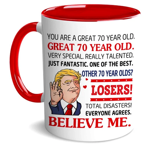 BECHUSKY 70th Birthday Gifts - 70 Years Old Coffee Mug - 1955 Birthday Gifts Ideas - 70th Mug For Men Women - Unique Father Day Mother Day Christmas Birthday Gifts For Dad Mom Friend Uncle Aunt