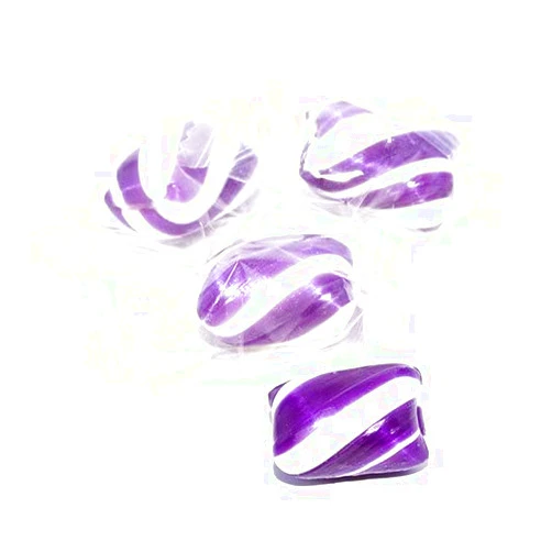 Naturejam Purple Cylinder Shaped Mint Candy Twists - 5 Pounds For The Office Candy Jar Or Candy Buffets
