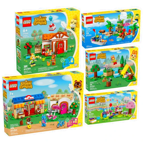 BRICKCOMPLETE Lego Set of 5: 77046 Jimmy's Birthday Party, 77047 Mimmis Outdoor Fun, 77048 Capes Island Boat Tour, 77049 Visit to Melinda & 77050 Nooks Shop and Sophie's House