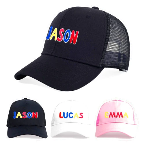TNYKER Personalized Toddler Hat, Custom Name Embroidery Boys Girls Baseball Cap, Personalized Gift Trucker Hat for Kid Adult