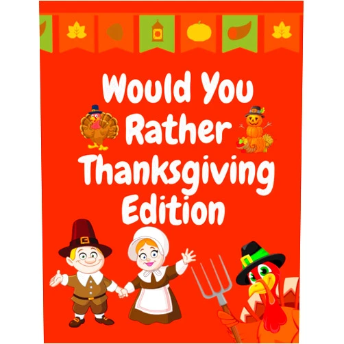 Aralez Art Would You Rather Thanksgiving Edition: Funny Book Questions Family Game Enjoy Relaxing