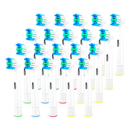 TIMKDLE 20 PCS Replacement Toothbrush Heads Compatible with Oral B Braun Electric Toothbrush Pro 1000/9000/ 5000/3000/8000