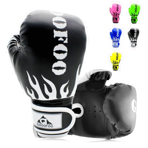 GROOFOO Kids Boxing Gloves 4oz 6oz 8oz Punching Gloves for Kids Youth Traning Gloves for Punching Bag Kickboxing Sparring Muay Thai MMA Fight Gloves