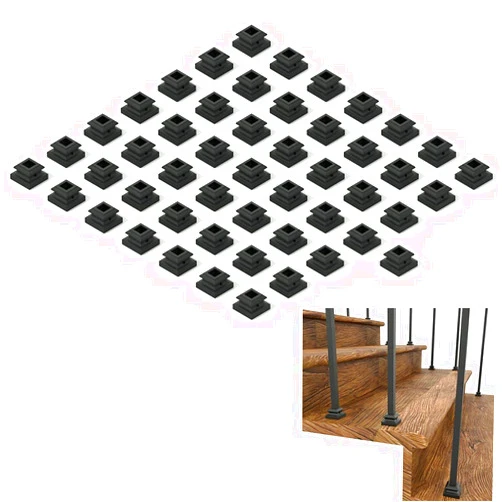Aotree- Iron Baluster Shoes - Flat Shoe with Screw - for Use with 1/2