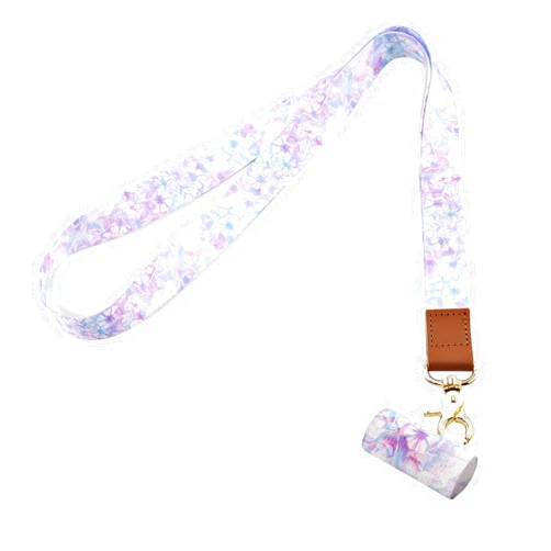 HONZUEN Necklace Lanyard Fits for Smok Novo Elf Puff Bar E-cig and Other Similar Pen Sizes, Lanyard with Elastic Holder, Anti-Lost Lanyard for Ecig Ego(Aurora Flower)