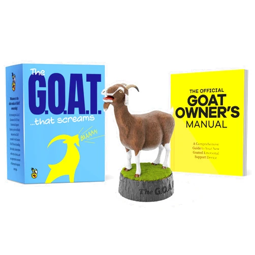 KNUCKLHEAD The Screaming Goat Desk Toy - White Elephant Gifts - Funny Gag Gift Ideas for Coworkers - Unique Fun Desk Toys - Hilarious Easter Basket Stuffers
