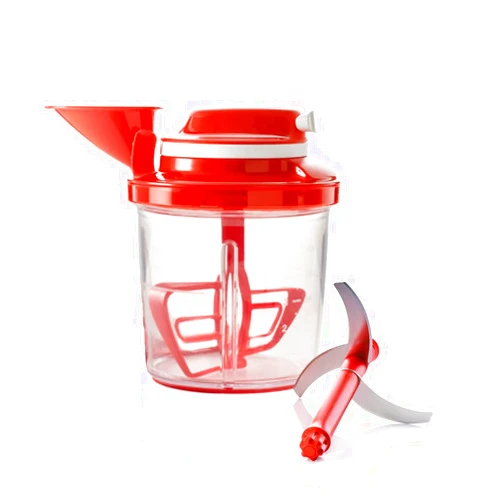 Tupperware NewTupperware SuperSonic Power Chef Chopper in Clear and Red