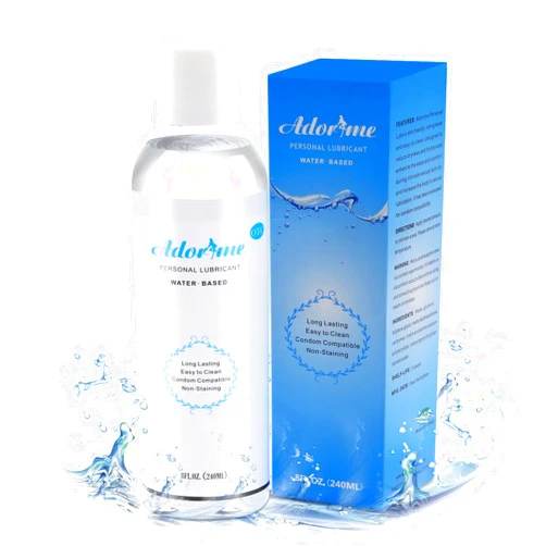 Adorime Water-Based Condom-Compatible Sex Lubricant, Adorime Long-Lasting Personal Anal Lube for Women Vagina Dryness Men Adult Toys 8 oz
