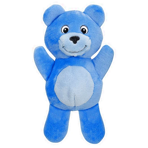 SmartPetLove Tender-Tuffs - Comfort Plush - Tough Dog Toy - Proprietary TearBlok Technology - Soft Blue Bear with Squeaker