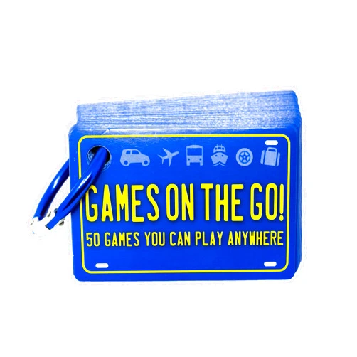 Continuum Games Games on the Go by Continuum Games - Portable Roadtrip Family Games to Challenge and Entertain for 2+ players , Blue