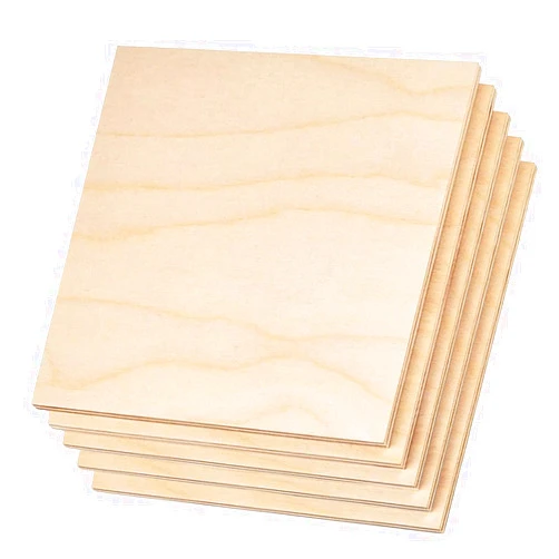 Craftiff Plywood Sheet Board Squares, A Grade, 12 x 12 inch, 1/4 inch Thick, Pack of 5 Unfinished Wood for Crafts Basswood by Craftiff