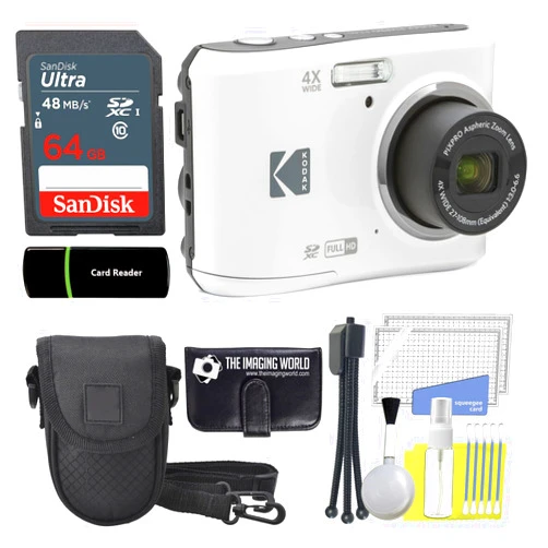 The Imaging World Kodak PIXPRO FZ45 16MP Digital Camera 4X Optical Zoom 27mm Wide Angle 1080P Full HD Video 2.7