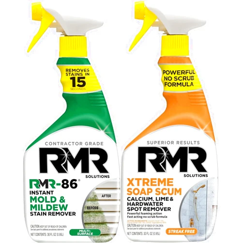 RMR Brands RMR-86 Instant Mold and Mildew Stain Remover Spray and RMR - Xtreme Soap Scum Remover, No-Scrub Bathroom Cleaner for Soap Scum