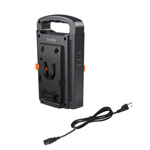 SmallRig Dual Channel V Mount Battery Charger, V-Mount/V-Lock Battery Charger for V Mount Battery, Fits for SmallRig V Mount Battery VB50 / VB99 / VB99 Pro / VB155 / VB212-4450