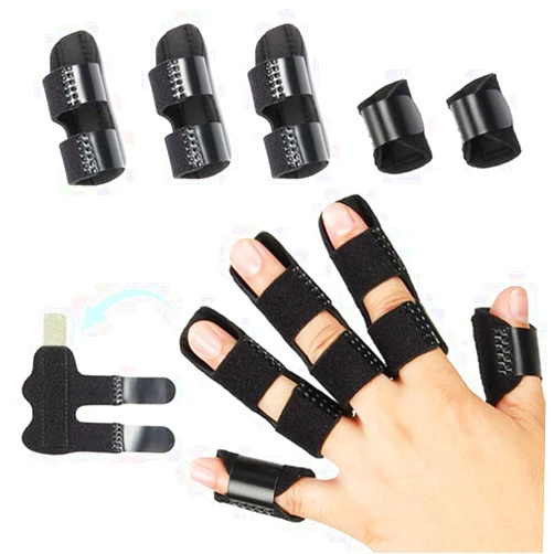 Koicarelife 5 Pcs Trigger Finger Splint , Finger Brace for Straightening or Support for Fingers,Thumb Brace, Broken Finger Protector, Broken Fingers Straightening,Pain Relief, Suitable for thumb, Index, Middle, Ring, Pinky