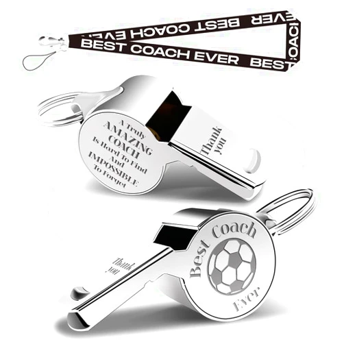 QIBAJIU Whistles with Lanyard, Coach Whistle, Gifts, Coach Gifts for Men Women-1