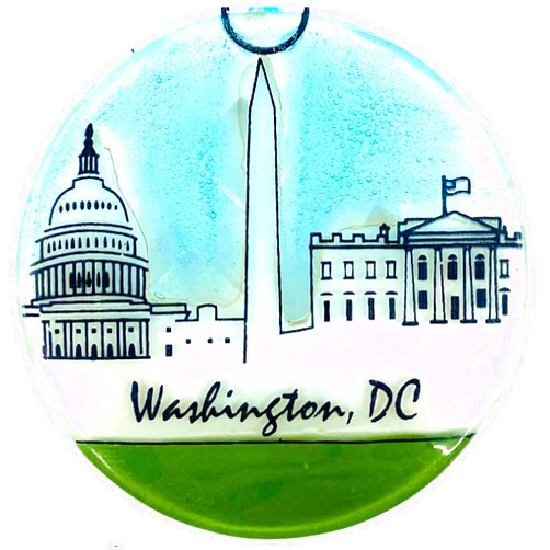 Ruth's Ethical Goods Washington DC Ornament - Art Glass Light Catcher