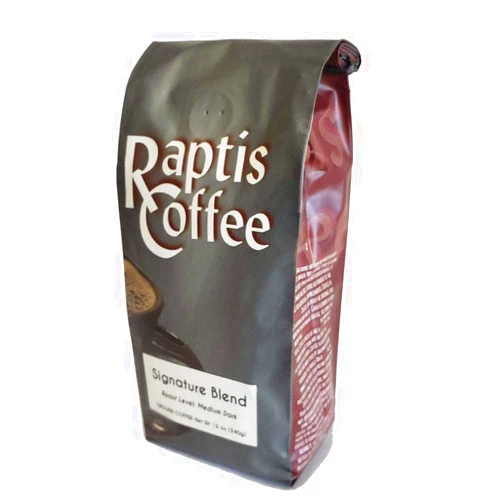 Raptis Coffee Roasters Signature Blend Ground Coffee 12oz bag