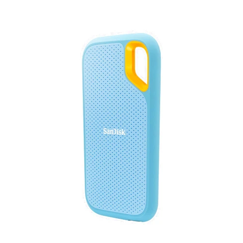 SanDisk 2TB Extreme Portable SSD - Up to 1050MB/s, USB-C, USB 3.2 Gen 2, IP65 Water and dust Resistance, Updated Firmware, Sky Blue - External Solid State Drive - SDSSDE61-2T00-G25B