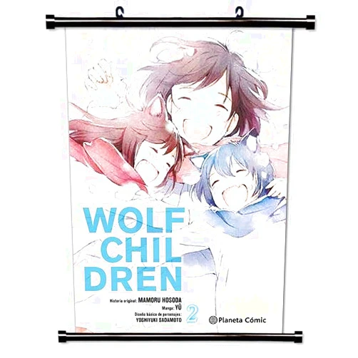 WallScrollPosters Wolf Children (Ookami Kodomo no AME to Yuki) Anime Fabric Wall Scroll Poster (16 x 22) Inches [A] Wolf Children- 5