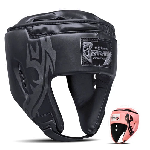 Farabi Sports Boxing Headgear with Adjustable Strap Sparring Gear MMA, Muay Thai, Kickboxing, Martial Arts, Karate, Head Gear