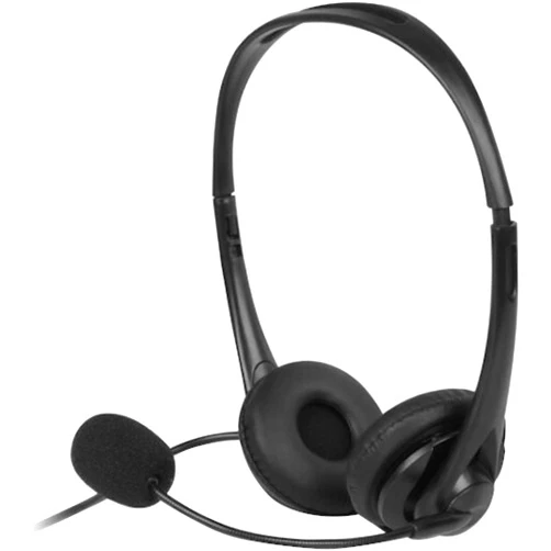 Aluratek Wired USB Stereo Headset with Noise Reducing Boom Mic and in-Line Controls, for Distance Learning, Zoom, MS Teams, Video Conferencing, Skype, Gaming, Music Play, Webinars (AWHU01FJ), Black