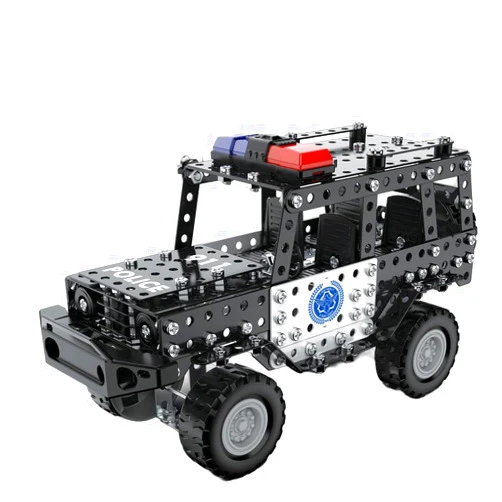 Jansfuren Model Building Kits, Metal Model VehiclesToys Erector Sets for Boys Age 8-12, Police Vehicles STEM Building Toys Educational Creative Game Birthday Gift Idea